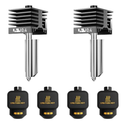 0.4mm Hotend Nozzle for Bambu Lab P2S/X2D/H2D/H2S/H2C/A2L/A1/A1 Mini - color: 2PCS, size: 0.4mm