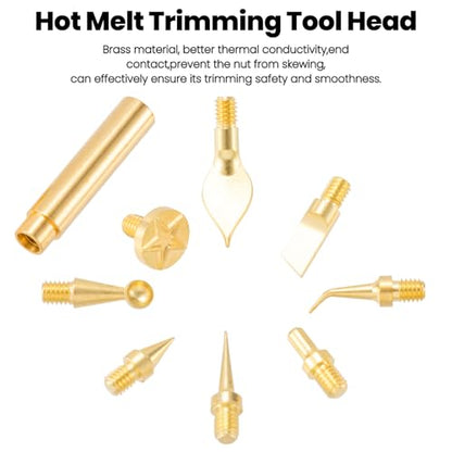 3D Printer Smoothing Tool Kit Tool, 8PCS, Gold
