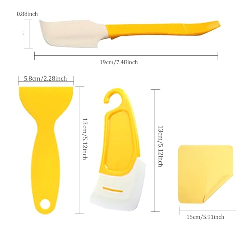 14PCS 3D Printer Cleaning Kit, Resin Scraper Set, Silicone Spatulas, Cleaning Cloths for Resin Transfer and 3D Printer Maintenance