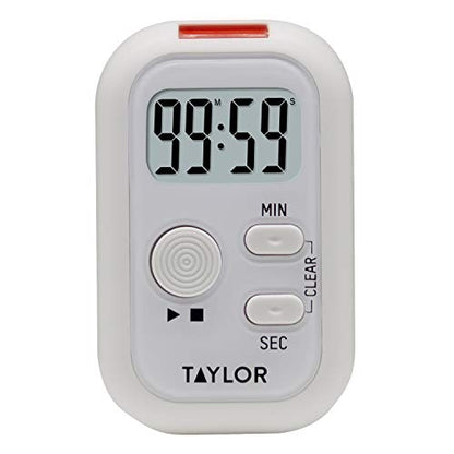 Taylor Digital Kitchen Timer Large LCD Display Magnetic Back