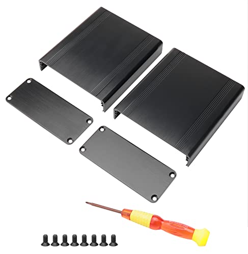 Aluminum Project Box 100x38x88mm with Screwdriver for DIY Electronics - size: 3.93x1.5x3.47 inch(LHW)