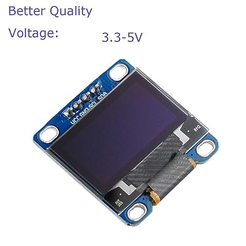 0.96" OLED Module I2C IIC Serial 128X64 OLED Display Module SSD1306 Driver for Arduino 51 MSP420 STIM32 SCR Raspberry PI (1pc X White) - color: 1pc X White
