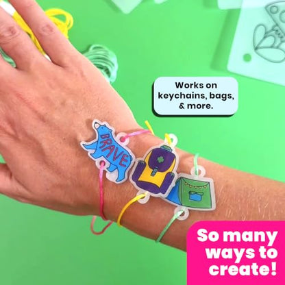 Ooly DIY Shrink Art Bracelet Kit, 30 Pc - Girl Scouts Officially Licensed - color: Girl Scouts Bracelet Kit