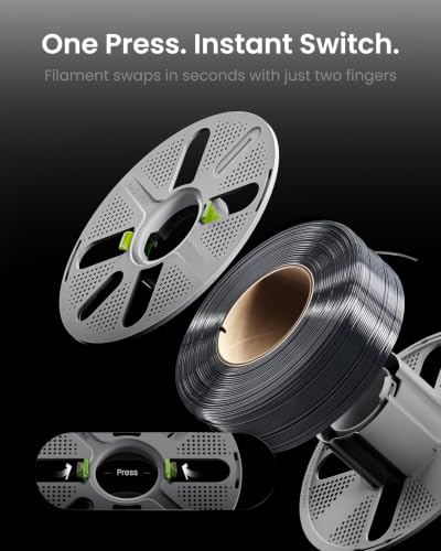 Purple Silk PLA, Pre-Dried Filament with Reusable Spool - color: Silk Purple With Spool, size: With Spool
