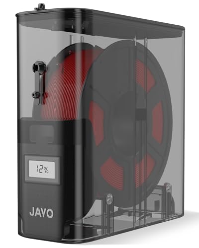 JAYO J1 Filament Storage Box, Sealed Dry Box with Humidity Monitoring - color: J1 Black(only Box)