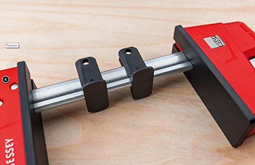 BESSEY K Body Revo 24 Inch Steel Ergonomic Parallel Bar Accessory Tool Clamp Kit with 2 Handles for Woodworking, Cabinetry, and Case Work, KRE3524 - size: 24 inches