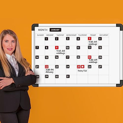 Large Double-Sided Magnetic Numbers and Months for Large Dry Erase Calendar Whiteboard, Calendar Magnets for Magnetic Whiteboard and Refrigerator Calendar(1"x1") - size: Numbers size 1.0"x1.0"