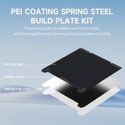 Official Creality Original K1 Build Plate 235x235mm Smooth PEI Sheet Flexible Spring Steel Magnetic 3D Printer Build Plate for K1/K1C/Ender 3/3 V2/3 Pro/5/5 Pro/3 Neo/3 V2 Neo - style: K1 Smooth