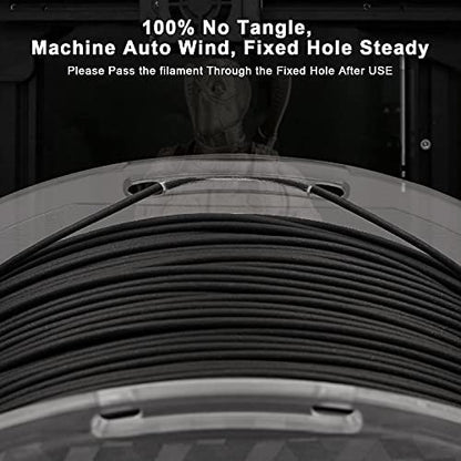 AMOLEN Wood PLA 3D Printer Filament 1.75mm Ebony 20% Real Wood Fiber 1KG - color: Ebony Black