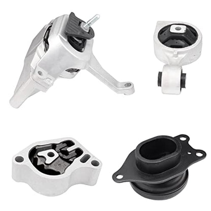 Loongrie Engine Motor Mount Compatible with 2007-2017 Altima 2.5L Auto Transmission, Replace OE A4339 A4340 A4350 A4353 4-Piece Set