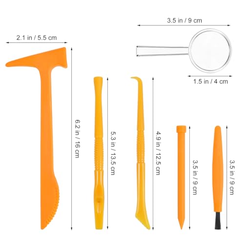 IMIKEYA Kids Excavation Tools, 3 Sets, Plastic