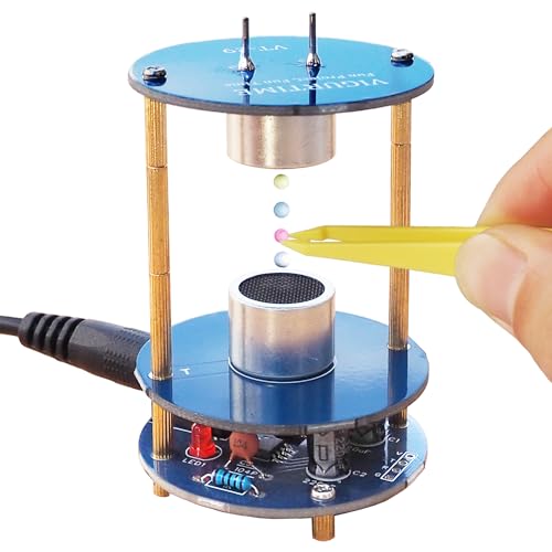 DIY Ultrasonic Suspension Solder Project Kit for Electronic Soldering Practice and Learning, Mini Cool Acoustic Levitator, DIP Version, Hands-On Soldering STEM Project and Gift