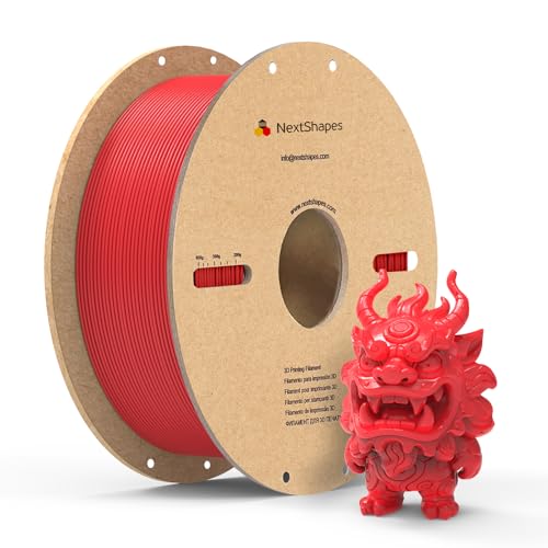 NextShapes PETG 3D Printer Filament 1.75mm,1KG Cardboard Spool - color: Red