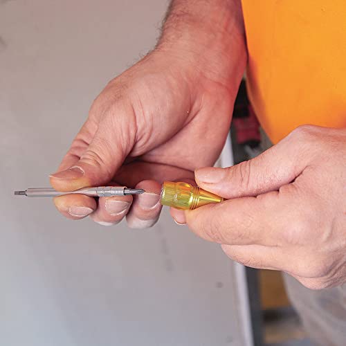 Klein Tools 32614 Multi-bit Precision Screwdriver Set, 4-in-1 Electronics Pocket Screwdriver, Professional Phillips and Slotted Bits, EDC - style: Multi-Bit Screwdriver