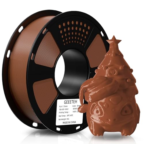 Geeetech 3D Printer PLA Filament 1.75mm Brown, 1KG - color: 1kg Pla New Brown