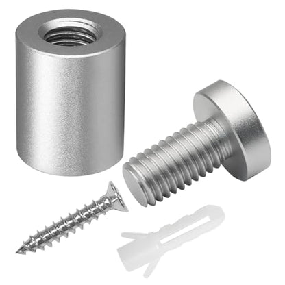 Luomorgo Aluminum Standoff Screws, 5/8" x 3/4", Silver, 12 Pcs - color: Silver, size: 5/8" x 3/4"