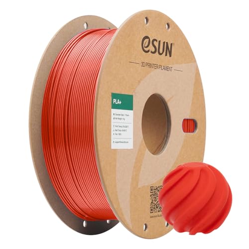 eSUN PLA+ Filament 3D Printer Filament PLA Plus 1KG Red - color: J-red, size: 1KG