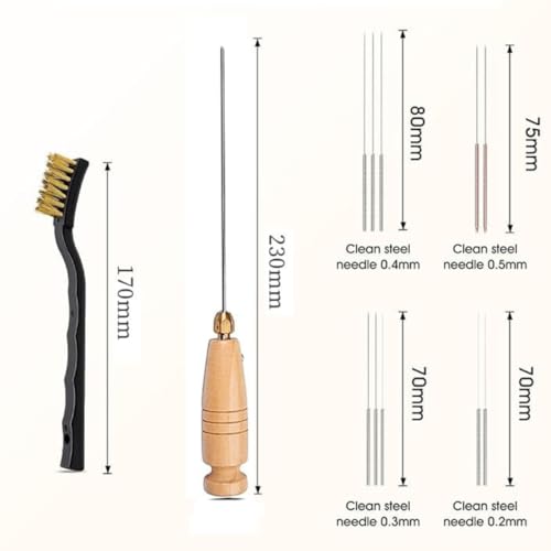 3D Tool Kit 3D Print Nozzle Cleaning Kit 3D Printer Nozzle Cleaning Kit, Tool Kit for Bambu 3D Nozzle Cleaning Kit3D Printer Nozzle Cleaning Brush Printer Tools Deburring Tool, Copper Wire Brush
