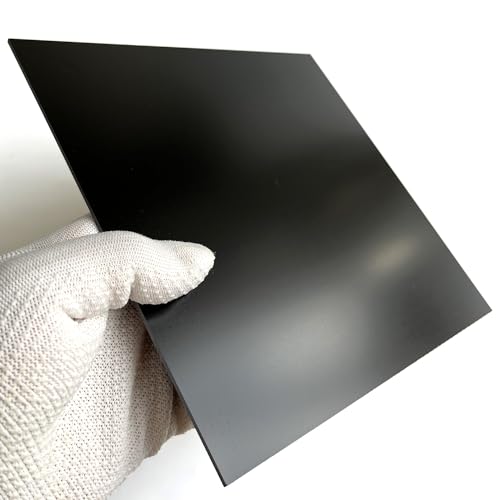 G10 Fiberglass Garolite 3D Printer Build Surface Plate Semi-Flexible Sheet 235mm/9.25"(Black Color),200/220/250/257/310/400mm Available - size: 235X235X2.0MM