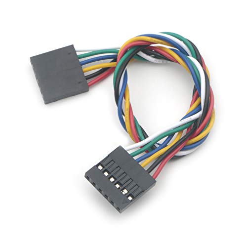 20Pcs 6Pins 20cm Dupont Line 2.54mm Pitch Female to Female Jumper Wire Connect Cables Double-Headed Line for Breadboard