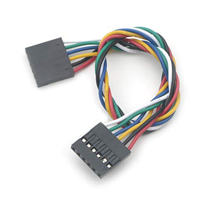 20Pcs 6Pins 20cm Dupont Line 2.54mm Pitch Female to Female Jumper Wire Connect Cables Double-Headed Line for Breadboard
