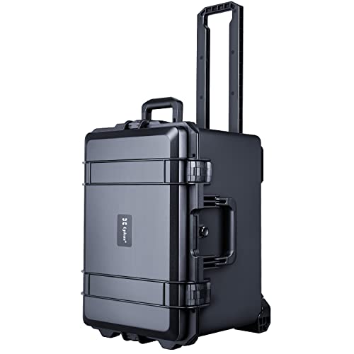 Lykus HC-5230 Hard Case with Wheels and Foam, Inner Size 19.09*12.68*12.6in - size: HC-5230