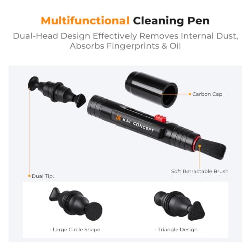K&F CONCEPT 10-in-1 Photo Camera Cleaning Kit for Lensc,Camera, Cell Phones