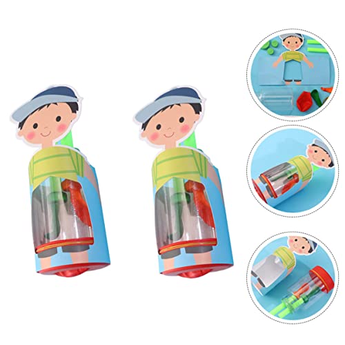 YARNOW Human Lung Breathing Model 6-Pack Assembly DIY Toy for Kids Science Learning Educational Lung Project Demonstration and Homework
