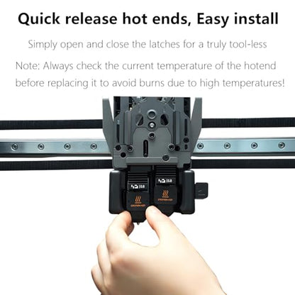 0.8MM H2D Hotend, Upgraded Hardened Steel Nozzle Print Head Hot End Assembly Kit for Bambu Lab H2D/A1/A1 Mini 3D Printer - style: 0.8mm Hotend (1PCS)
