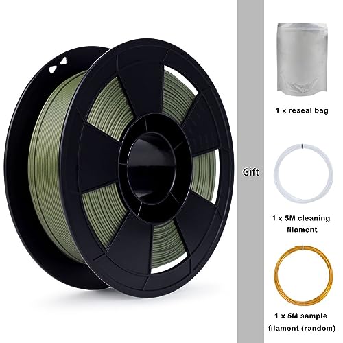ZIRO Carbon Fiber PLA Filament 1.75mm, Reinforced 0.8KG CF, Military Green - color: Cf-military Green