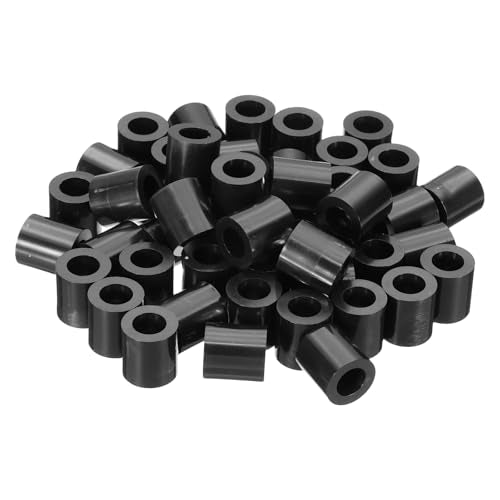 PATIKIL 120Pcs M8 ABS Spacers 5/16" ID x 9/16" OD x 9/16" L Plastic Round Spacer Washers Black Standoff Nut Unthreaded for M8 or 5/16 inch Screws Bolts Electrical Outlet - size: 5/16" ID x 9/16" OD x 9/16" L