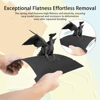IdeaFormer-3D Smooth Textured PEI Build Plate for Creality K1/K1C/K1 SE/Ender 3 V3 SE/V3 KE/5 S1/S1/Pro, Spring Steel Bed 235x235mm 3D Printer Platform - color: Smooth Black PEI+Textured Black PEI