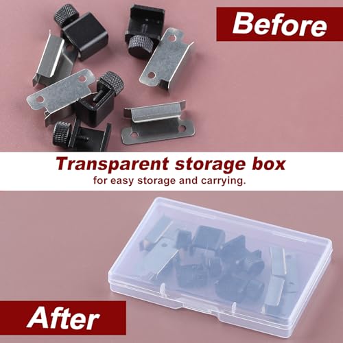 8PCS 3D Printer Bed Clips Clamps Ender 3 Glass Plate Clamps 3D Printer Build Plate Clips 3D Printer Heated Bed Glass 3D Printer Fix Clamp Adjustable Fixed Clips Glass Bed Stable Clamps
