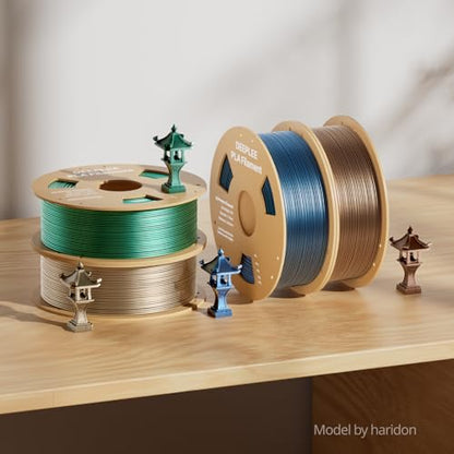 Metallic Bronze PLA Filament 1.75mm, 1kg Metal-Like - color: 1*metallic Bronze