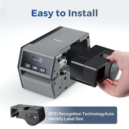 Makeid D50 Industrial Label Maker, 2 Inch Desktop Printer with Auto Cutter