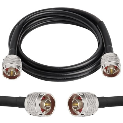 XRDS N Male to N Male Coax Cable - 5FT, Type N, 50 Ohm, Low Loss, Pure Copper - size: 5 FT