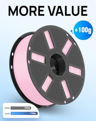 JAYO Matte PLA 3D Printer Filament 1.75mm, 1.1kg, Black - color: 1.1kg Black