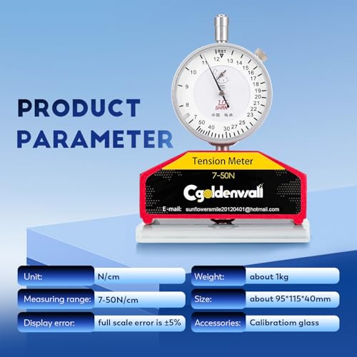CGOLDENWALL High Precision Silk Screen Printing Tension Meter mesh tension meter Force Meter Tester Newton Tension Meter gauge measurement tool in silk print 7-50N
