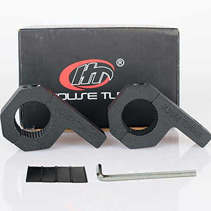 House Tuning 1.0 inch Holder Clamp Aluminum (25mm Diameter) Tube Clamps Mount Bracket Horizontal Bar Clamp kit for Work Light Bar(2pcs-1.0" Clamp) - size: 1.0"