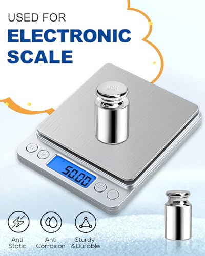 UCEC Calibration Weights for Digital Scale, 50g Gram Weights - size: 50g