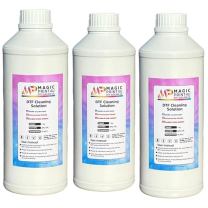 DTF Cleaning Solution 3000ml for Printhead Wet Capping Daily Maintenance Fluid Prevents Drying & Minor Clogs Gentle Formula for DTF Printers Ensures Smooth Printing Performance - size: Cleaning Solution-3L