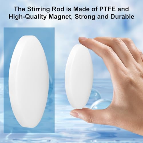 8Pcs PTFE Coated Magnetic Stir Bars, Olive Shape, Magnetic Stir Rod 45mm/1.77inch - size: 45mm/1.77 inch