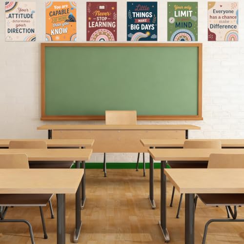 DUAIAI 13 Pieces Boho Classroom Decor Bulletin Board Posters - color: Boho