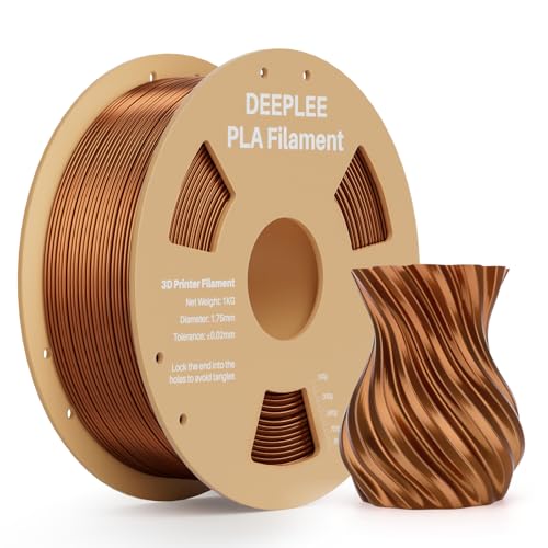 Silk PLA 3D Printer Filament 1.75mm 1kg, Silk Copper PLA - color: 1*silk Copper