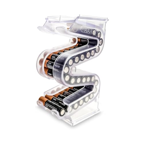Battery Ladder Case - Battery Organizer & Dispenser (AAA, Holds 28) - color: 1 - Pack, size: AAA