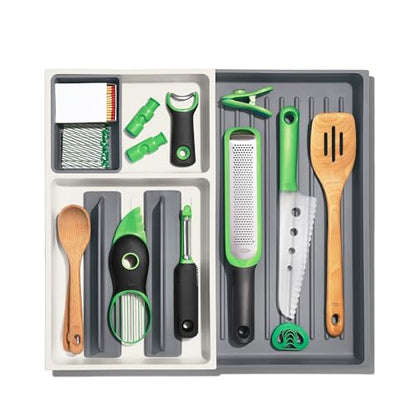 OXO Good Grips Drawer, Large Expandable Kitchen Tool Organizer, Large Expandable (Pack of 8) - size: Large Expandable (Pack of 8), style: Kitchen Tool Organizer