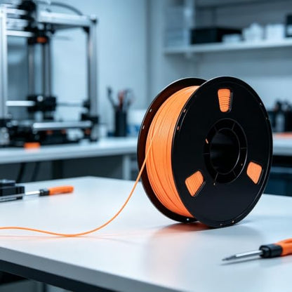 Matte PLA + 3D Printer Filament,PLA + Filament 1.75mm, Neatly Wound 3D Printing Filament 1.75mm, Dimensional Accuracy +/- 0.02 mm, Fit Most FDM 3D Printers, 1kg Spool (2.2lbs) (Orange) - color: Orange