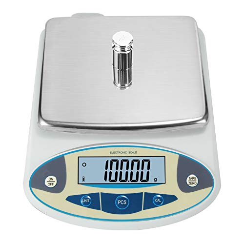Bonvoisin Lab Scale 5000gx0.01g High Precision Electronic Analytical Balance 0.01g Accuracy Laboratory Precision Digital Scientific Scale (5000g) - size: 5000g, WITHOUT calibration weights