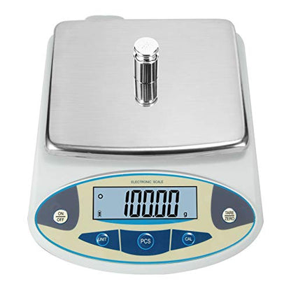 Bonvoisin Lab Scale 2000gx0.01g High Precision Electronic Analytical Balance 0.01g Accuracy Laboratory Lab Precision Scale Digital Kitchen Balance Scale Jewelry Scale Scientific Scale (2000g, 0.01g) - size: 2000g, with Calibration Weights