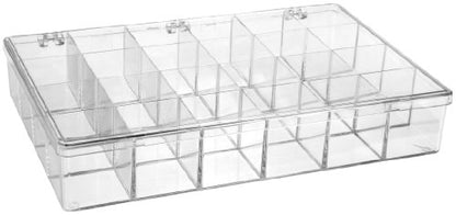 SP Bel-Art Plastic 24 Compartment Storage Box; 13⅛ x 9 x 2⁵/₁₆ in. (F16614-0000) Made in USA - size: 24 Compartments; 2-5/16 x 13-1/16 x 9" (H x W x D)